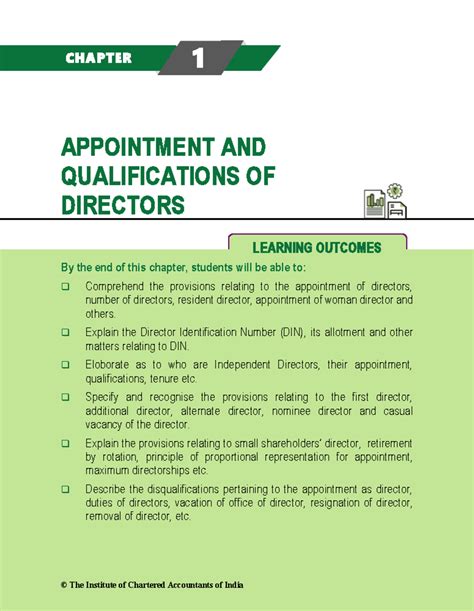 1. appointment and qualification of director-unlocked - 1 APPOINTMENT ...