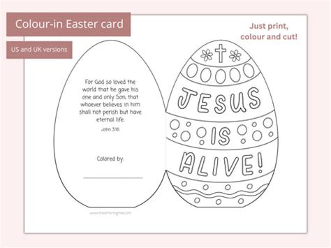Free Christian Easter Crafts for Kids - The Lettering Tree