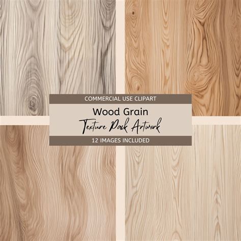 Texture Pack Wood Grain, Clipart, Digital Paper, Backgrounds ...