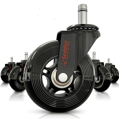 Professional Office Chair Wheels 10mm Stem - FIT IKEA Chairs ONLY - 3 ...