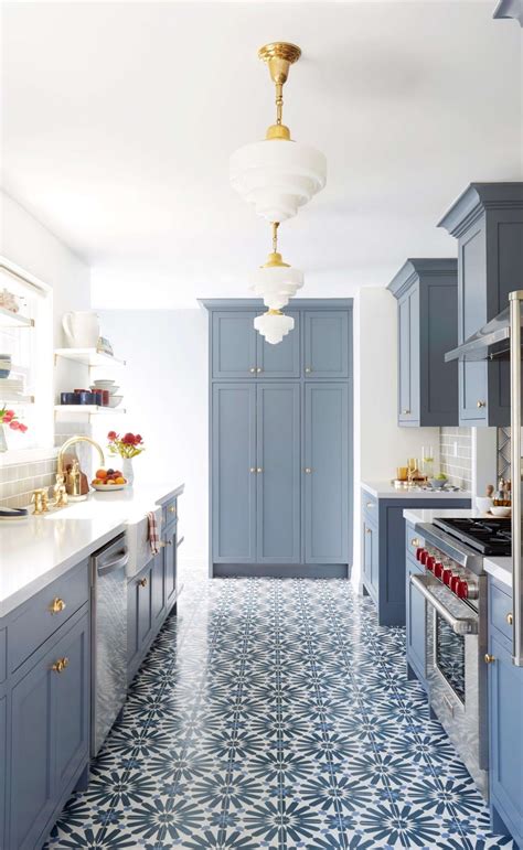 Modern Kitchen Tile Floor Pattern