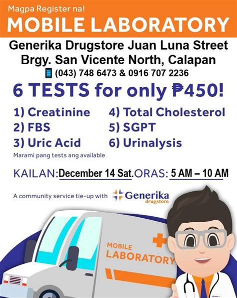 Generika Drugstore - Mobile Laboratory, Generika Calapan, Puerto Galera ...