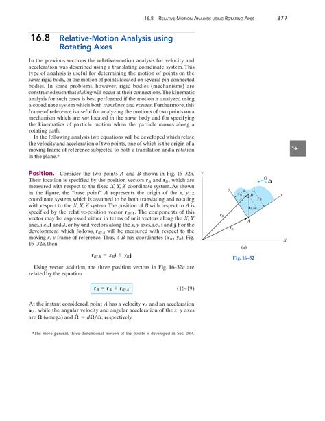 Relative-Mo TION Analysis Using Rotating AXES - 1 6 RELATIVE-MoTION ...