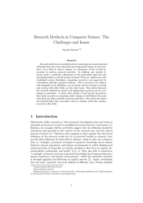 Image result for Computer Science Methods Journal Paper Format
