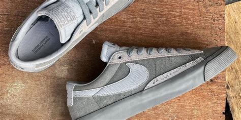 34％割引グレイ系,27cm豪奢な FPAR × Nike SB Blazer Low Cool Grey 27cm スニーカー 靴グレイ系 ...