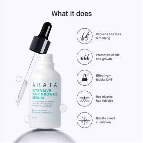 Intensive Hair Growth Serum - 30ml – Arata
