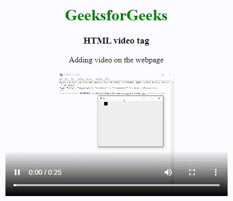 Image result for How To Insert Video In Html Code