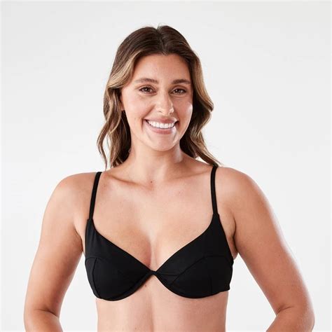 Underwire Balconette Ribbed Bikini Bra - Kmart