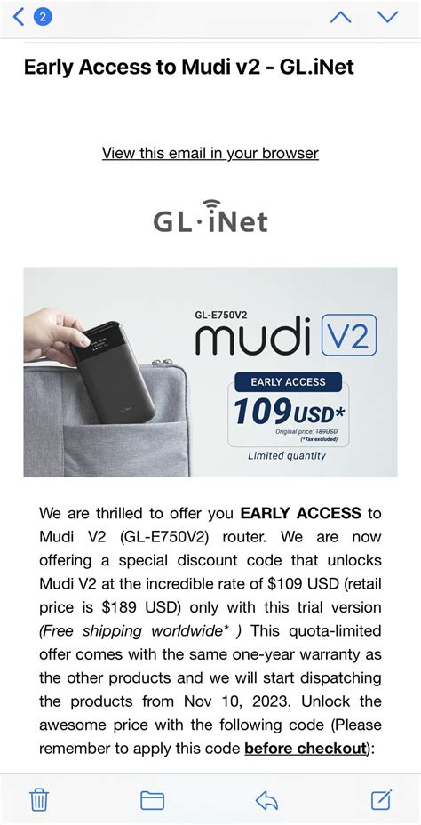 Is this a legit email? : r/GlInet