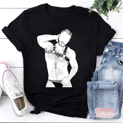 Gay Leather Gay Daddy Man Bear Kink Fetish BDSM Gay Harness T-shirt, Gay Daddy Shirt, LGBT Shirt ...