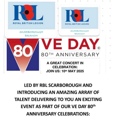 Scarborough RBL VE Day 80th Anniversary Concert, The Hub at the Summit ...