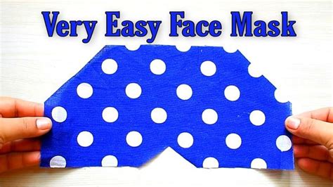 Image result for Very Easy Face Mask Sewing Tutorial