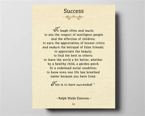 Book Page Art: Success Poem by Ralph Waldo Emerson. TWO - Etsy Australia