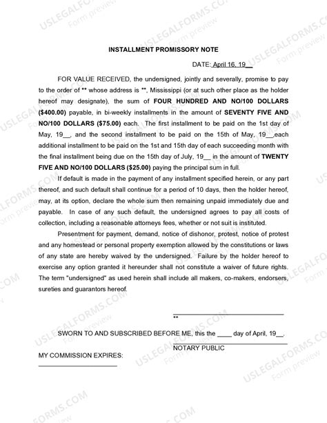 Installment Note Explained 的图像结果