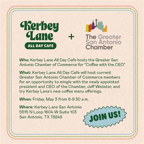 Coffee with The CEO, Jeff Webster, at Kerbey Lane Cafe , 5515 N Loop ...