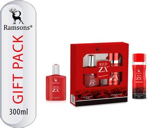 Buy RAMSONS Red Zx Gift Pack Eau de Parfum - 300 ml Online In India ...