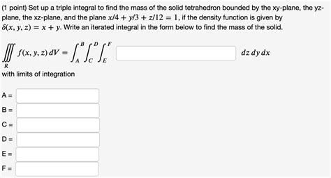 Image result for Finding Mass Using a Triple Integral
