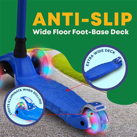 Snapklik.com : Kids Scooter Children And Toddler 3 Wheel Kick Scooter LED Wheel Lights ...