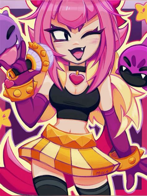BRAWL STARS MELODIE 🎀🍡🎤 in 2025 | Star r34, Star art, Character art