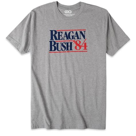 Rowdy Gentleman Men's Grey Reagan Bush '84 T-Shirt