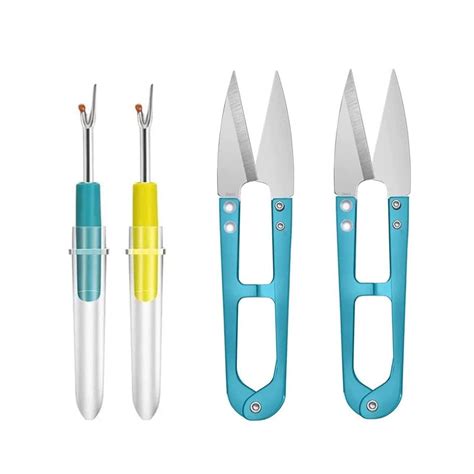 Jasol Metal Sewing Snips Thread Cutter Scissors with Seam Ripper Set of ...
