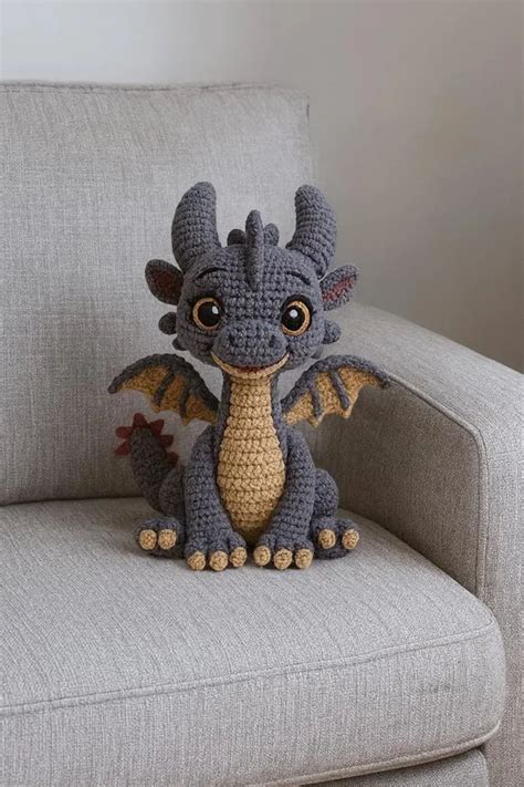 Crochet Dragon Tutorial 的图像结果
