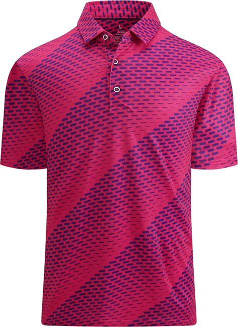 Alex Vando Mens Golf Shirt Moisture Wicking Quick-Dry Print Performance ...
