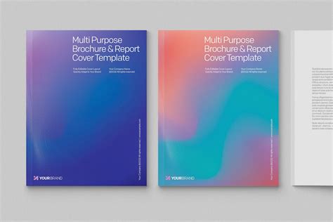 Blue Brochure & Report Cover Templates - BrandPacks