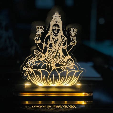 LED Acrylic Lakshmi Ji Table Frame – QuirkyGifts