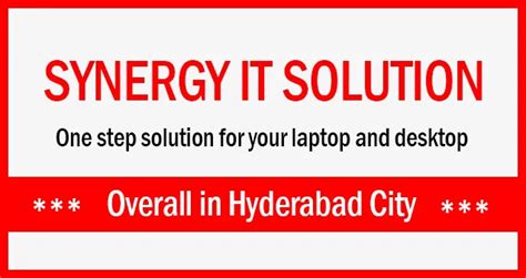 Synergy IT Solution - Lenovo Service Center Ameerpet, Hyderabad
