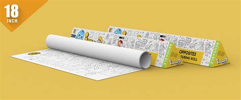 Opposites Colouring Roll – Inkmeo