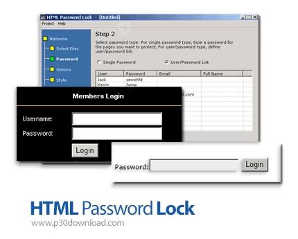 Image result for HTML Password Lock