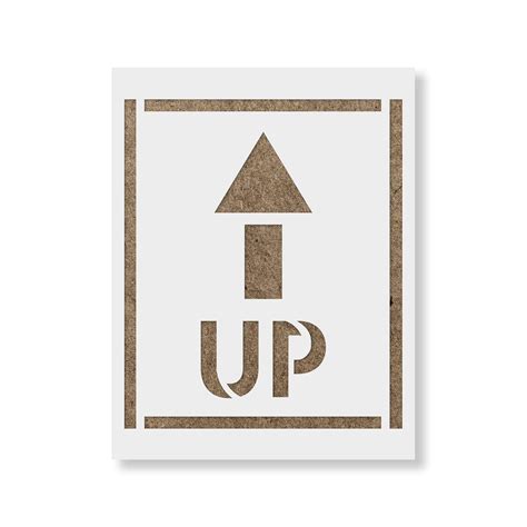 Up Arrow Text Stencil - Reusable Stencils for Painting - Create DIY Up ...