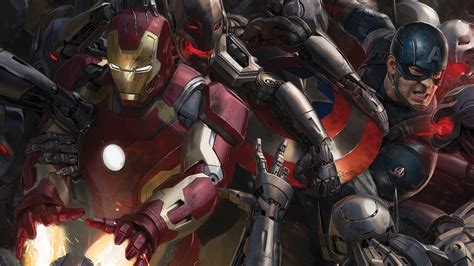 Download Captain America Iron Man Movie Avengers: Age Of Ultron HD Wallpaper by Ryan Meinerding