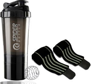 TRUE INDIAN Premium Protein Shaker Bottle with Wrist Support Band for ...