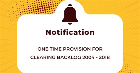One Time Scheme from BU for Students with Backlog 2004 - 2018, 20250225