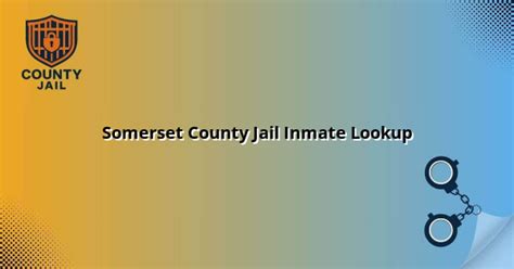 Somerset County Jail Inmate Lookup