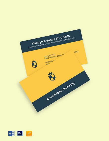 Residency Program Business Card Sample 的图像结果