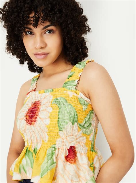 Buy Women Printed Peplum Top Online at just Rs. 699.0 - 1000013990252 ...