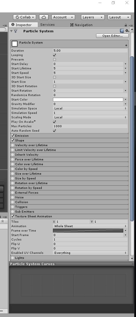 Unity Particle System Texture Sheet Animation 的图像结果