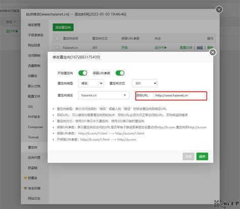 宝塔面板301重定向跳转设置教程-海岸云知识