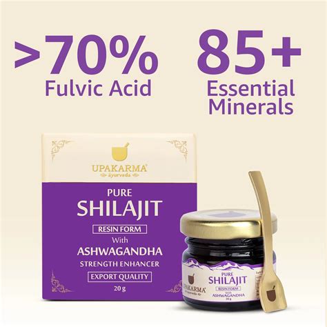 Shilajit Resin With Ashwagandha 20g – Upakarma Ayurveda