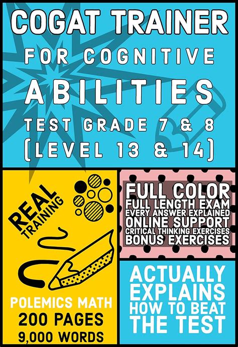 COGAT Trainer: for Cognitive Abilities Test Grade 7 & 8 (Level 13 & 14 ...