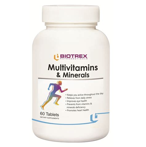 Biotrex Nutraceuticals Multivitamins and Minerals - 60 Tablets : Amazon ...