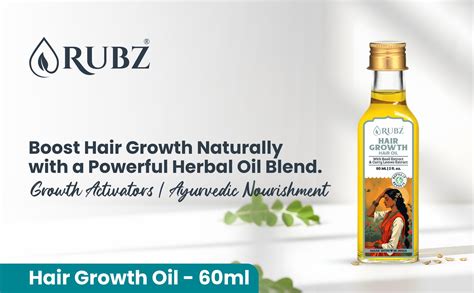 Buy Hair Growth Oil in India – for Hair Regrowth & Thickness – Rubz