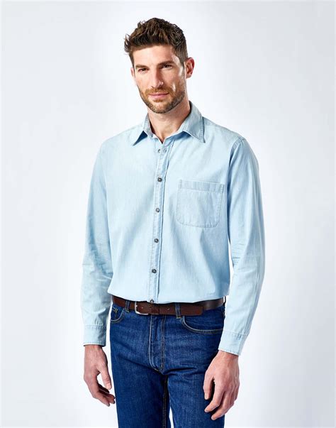 Chambray Shirt - Light Blue