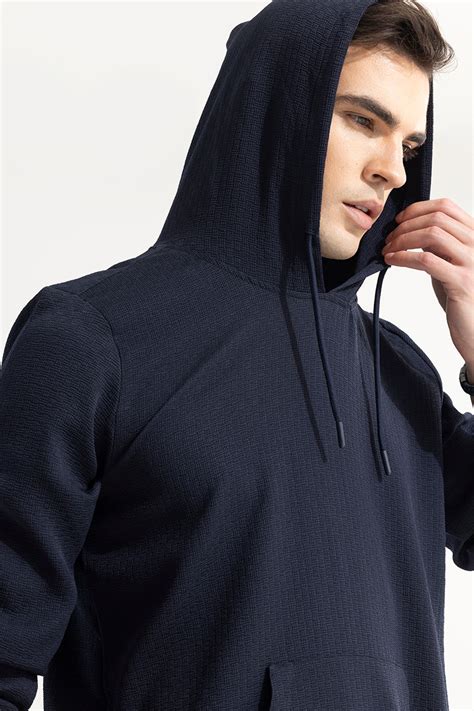 Buy Men's Stasia Navy Hoodie Online | SNITCH