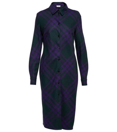 Burberry Burberry Check wool shirt dress Burberry