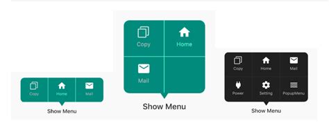 Flutter Menu 的图像结果