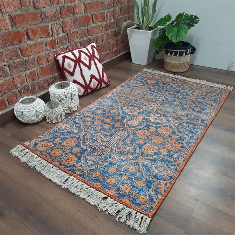 Avioni Washable Luxury Carpets-Ethnic Collection – Golden Flowers / Mu ...